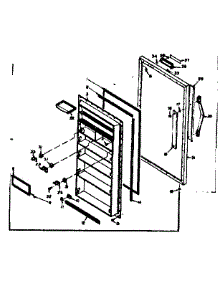 Door Parts parts for Kenmore Refrigerator 106.6661620 (1066661620, 106 6661620) from AppliancePartsPros.com