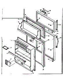 Door Parts parts for Kenmore Refrigerator 106.6662200 (1066662200, 106 6662200) from AppliancePartsPros.com