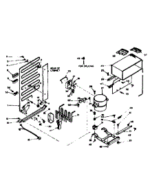 Unit Parts parts for Kenmore Refrigerator 106.6662300 (1066662300, 106 6662300) from AppliancePartsPros.com