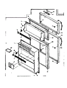 Door Parts parts for Kenmore Refrigerator 106.6662610 (1066662610, 106 6662610) from AppliancePartsPros.com