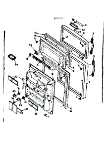 Door Parts parts for Kenmore Refrigerator 106.6664020 (1066664020, 106 6664020) from AppliancePartsPros.com
