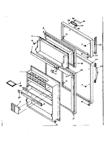 Door Parts parts for Kenmore Refrigerator 106.6664220 (1066664220, 106 6664220) from AppliancePartsPros.com