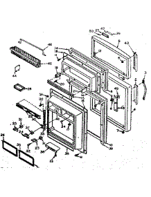 Door Parts parts for Kenmore Refrigerator 106.6664510 (1066664510, 106 6664510) from AppliancePartsPros.com