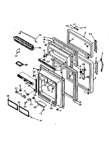 Door Parts parts for Kenmore Refrigerator 106.6664521 (1066664521, 106 6664521) from AppliancePartsPros.com