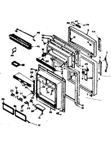 Door Parts parts for Kenmore Refrigerator 106.6664610 (1066664610, 106 6664610) from AppliancePartsPros.com