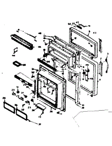 Door Parts parts for Kenmore Refrigerator 106.6664631 (1066664631, 106 6664631) from AppliancePartsPros.com