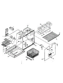 Freezer Section Parts parts for Kenmore Refrigerator 106.6665011 (1066665011, 106 6665011) from AppliancePartsPros.com