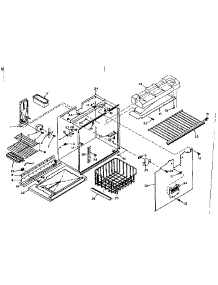 Freezer Section Parts parts for Kenmore Refrigerator 106.6665030 (1066665030, 106 6665030) from AppliancePartsPros.com