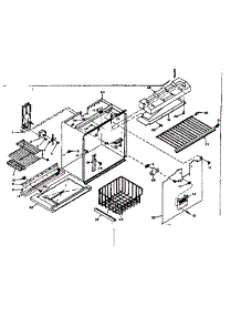 Freezer Section parts for Kenmore Refrigerator 106.6665220 (1066665220, 106 6665220) from AppliancePartsPros.com