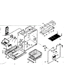 Freezer Section Parts parts for Kenmore Refrigerator 106.6665410 (1066665410, 106 6665410) from AppliancePartsPros.com