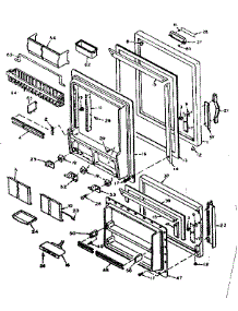 Door Parts parts for Kenmore Refrigerator 106.6665501 (1066665501, 106 6665501) from AppliancePartsPros.com