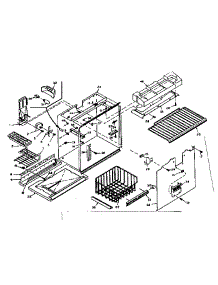 Freezer Section Parts parts for Kenmore Refrigerator 106.6665501 (1066665501, 106 6665501) from AppliancePartsPros.com