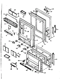Door Parts parts for Kenmore Refrigerator 106.6665520 (1066665520, 106 6665520) from AppliancePartsPros.com