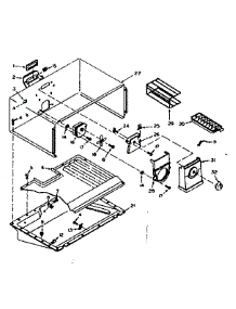 Freezer Section Parts parts for Kenmore Refrigerator 106.6666000 (1066666000, 106 6666000) from AppliancePartsPros.com