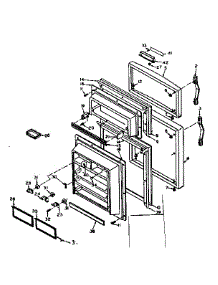 Door Parts parts for Kenmore Refrigerator 106.6666030 (1066666030, 106 6666030) from AppliancePartsPros.com