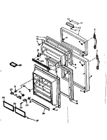 Door Parts parts for Kenmore Refrigerator 106.6666031 (1066666031, 106 6666031) from AppliancePartsPros.com