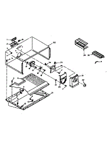 Freezer Section Parts parts for Kenmore Refrigerator 106.6666031 (1066666031, 106 6666031) from AppliancePartsPros.com