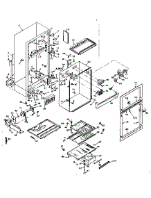 Refrigerator Cabinet Parts parts for Kenmore Refrigerator 106.6666220 (1066666220, 106 6666220) from AppliancePartsPros.com