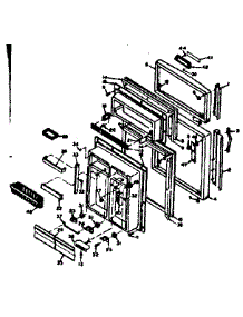 Door Parts parts for Kenmore Refrigerator 106.6666560 (1066666560, 106 6666560) from AppliancePartsPros.com