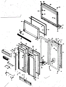 Door Parts parts for Kenmore Refrigerator 106.6666870 (1066666870, 106 6666870) from AppliancePartsPros.com