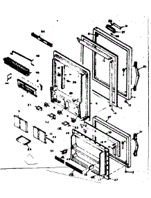Door Parts parts for Kenmore Refrigerator 106.6667100 (1066667100, 106 6667100) from AppliancePartsPros.com
