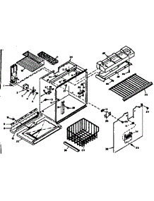 Freezer Section Parts parts for Kenmore Refrigerator 106.6667220 (1066667220, 106 6667220) from AppliancePartsPros.com