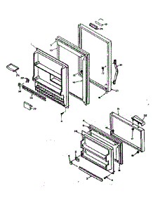 Door Parts parts for Kenmore Refrigerator 106.6667231 (1066667231, 106 6667231) from AppliancePartsPros.com