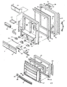 Door Parts parts for Kenmore Refrigerator 106.6667518 (1066667518, 106 6667518) from AppliancePartsPros.com
