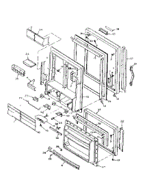 Door Parts parts for Kenmore Refrigerator 106.6667631 (1066667631, 106 6667631) from AppliancePartsPros.com