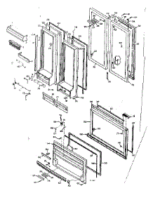 Door Parts parts for Kenmore Refrigerator 106.6667823 (1066667823, 106 6667823) from AppliancePartsPros.com