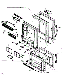 Door Parts parts for Kenmore Refrigerator 106.6668010 (1066668010, 106 6668010) from AppliancePartsPros.com