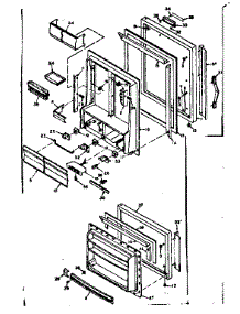 Door Parts parts for Kenmore Refrigerator 106.6668690 (1066668690, 106 6668690) from AppliancePartsPros.com