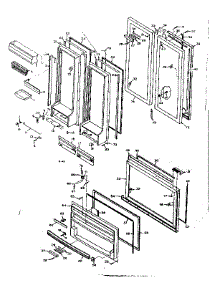Door Parts parts for Kenmore Refrigerator 106.6668804 (1066668804, 106 6668804) from AppliancePartsPros.com