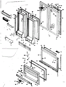 Door Parts parts for Kenmore Refrigerator 106.6668821 (1066668821, 106 6668821) from AppliancePartsPros.com
