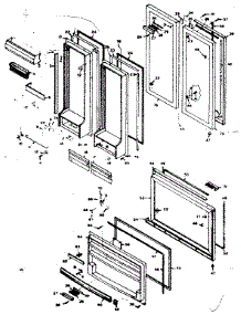 Door Parts parts for Kenmore Refrigerator 106.6668822 (1066668822, 106 6668822) from AppliancePartsPros.com
