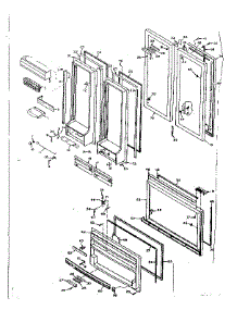 Door Parts parts for Kenmore Refrigerator 106.6668823 (1066668823, 106 6668823) from AppliancePartsPros.com