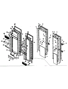 Door Parts parts for Kenmore Refrigerator 106.6669300 (1066669300, 106 6669300) from AppliancePartsPros.com