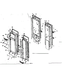 Door Parts parts for Kenmore Refrigerator 106.6669301 (1066669301, 106 6669301) from AppliancePartsPros.com