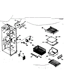 Freezer Section Parts parts for Kenmore Refrigerator 106.6669320 (1066669320, 106 6669320) from AppliancePartsPros.com
