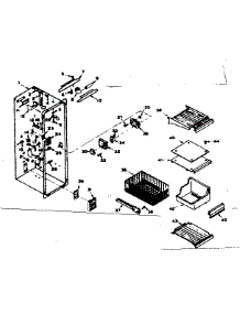Freezer Section Parts parts for Kenmore Refrigerator 106.6669321 (1066669321, 106 6669321) from AppliancePartsPros.com