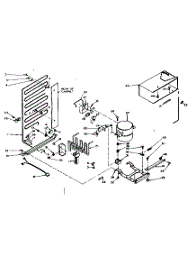 Unit Parts parts for Kenmore Refrigerator 106.6671011 (1066671011, 106 6671011) from AppliancePartsPros.com