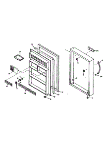 Door Parts parts for Kenmore Refrigerator 106.6671011 (1066671011, 106 6671011) from AppliancePartsPros.com
