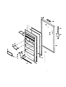 Door Parts parts for Kenmore Refrigerator 106.6671611 (1066671611, 106 6671611) from AppliancePartsPros.com