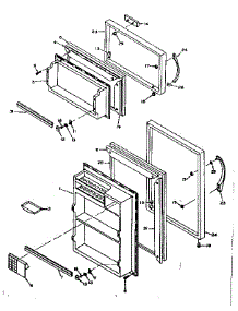 Door Parts parts for Kenmore Refrigerator 106.6672211 (1066672211, 106 6672211) from AppliancePartsPros.com