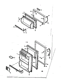 Door Parts parts for Kenmore Refrigerator 106.6672230 (1066672230, 106 6672230) from AppliancePartsPros.com