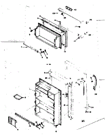 Door Parts parts for Kenmore Refrigerator 106.6674211 (1066674211, 106 6674211) from AppliancePartsPros.com