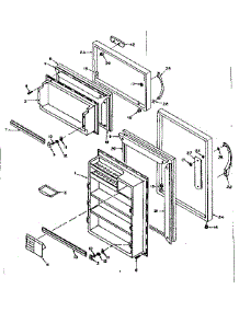 Door Parts parts for Kenmore Refrigerator 106.6674212 (1066674212, 106 6674212) from AppliancePartsPros.com