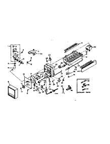 Ice Maker Parts parts for Kenmore Refrigerator 106.6674420 (1066674420, 106 6674420) from AppliancePartsPros.com