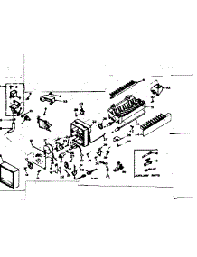 Icemaker Parts parts for Kenmore Refrigerator 106.6674421 (1066674421, 106 6674421) from AppliancePartsPros.com