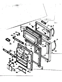 Door Parts parts for Kenmore Refrigerator 106.6674631 (1066674631, 106 6674631) from AppliancePartsPros.com